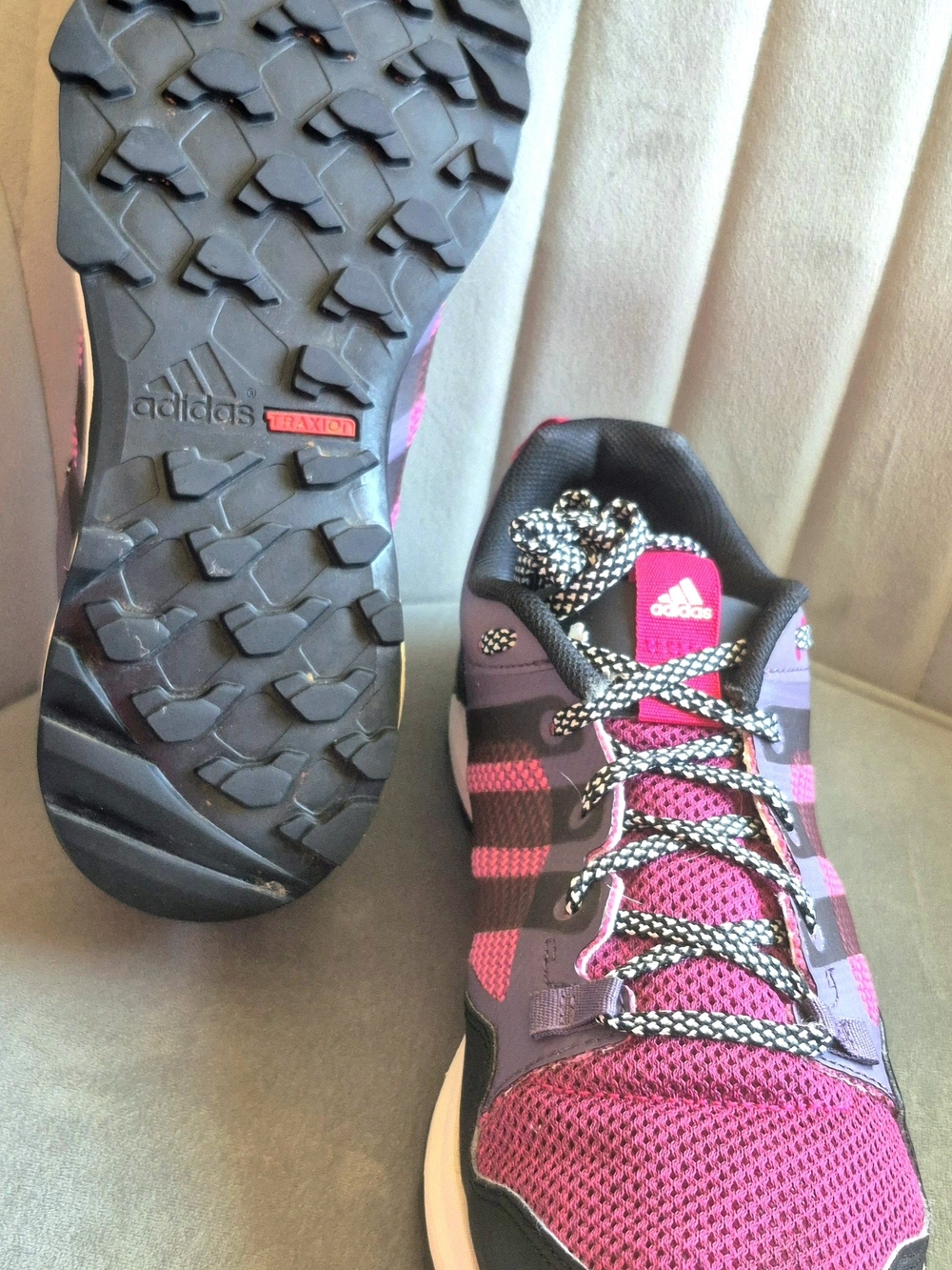 Adidas Women’s Pink and Black Trail Running Shoes